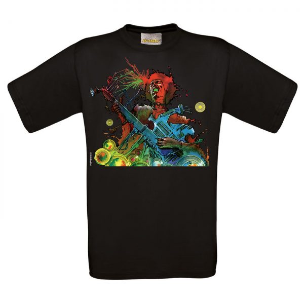 BD-Shirt.Art - Tee-shirt Hendrix noir Druillet